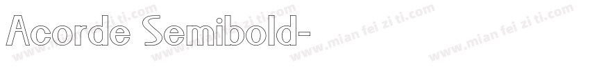 Acorde Semibold字体转换